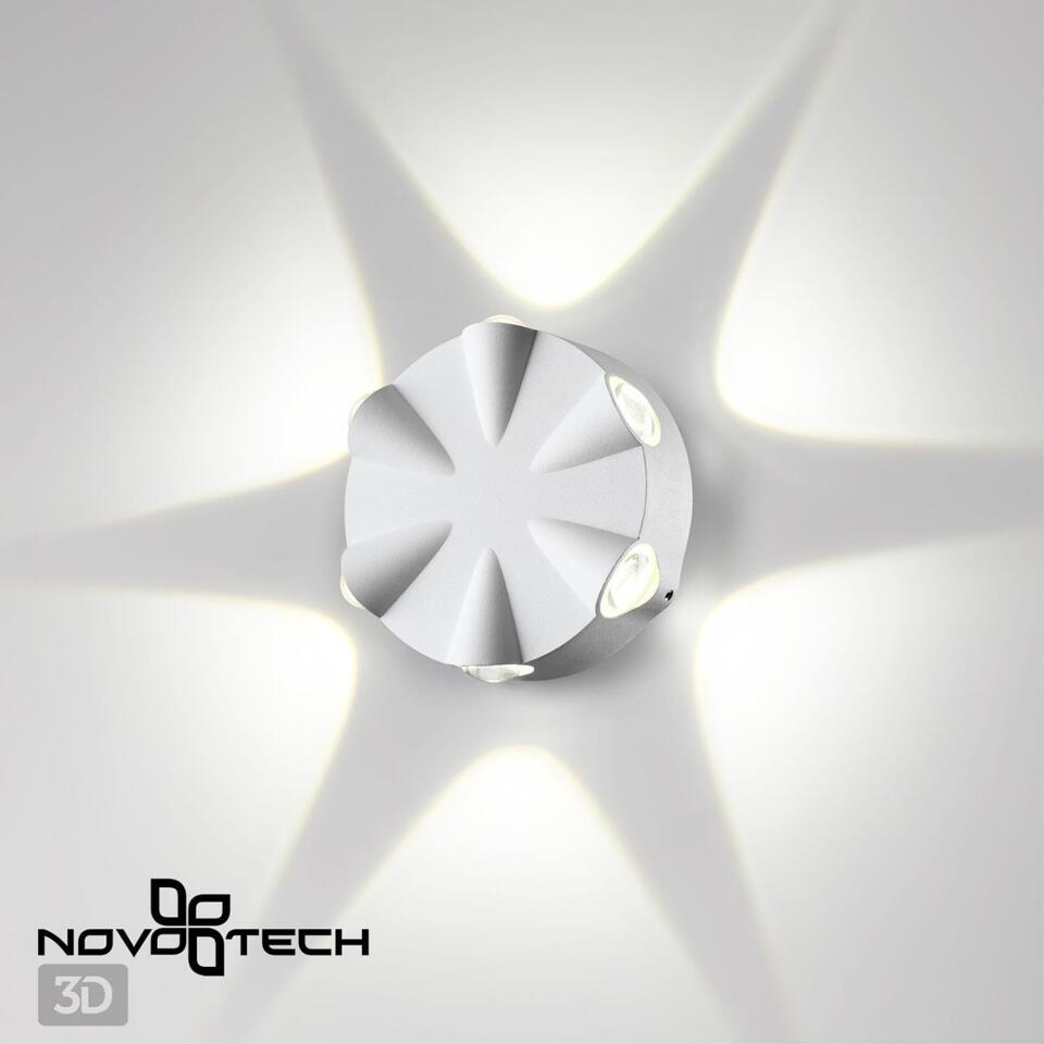 Фото №6  NOVOTECH 358940 STREET NT22 373 белый Светильник ландшафтный светодиодный IP54 LED 4000К 6W 85-265V CALLE