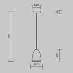 Превью фото №8  Подвесной светильник Подвесной светильник Maytoni MOD430PL-01CM