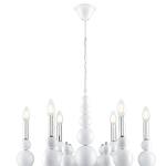 Превью фото №5  Люстра LUMION 8260/6 MODERNI LN26 126 белый/хром, металл Люстра E14 6*40W 220V NANA