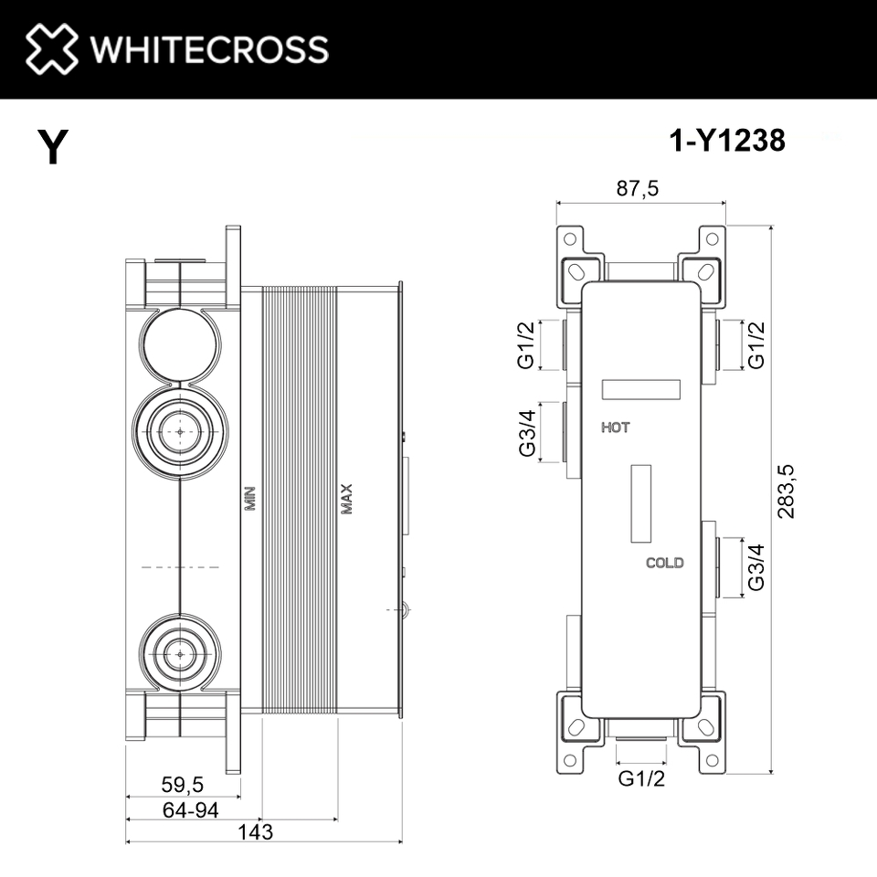 Фото №2  Встраиваемая часть WHITECROSS Y1238