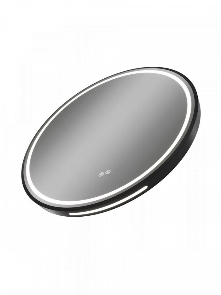 Фото №32  Watersense Зеркало Lina Supernova Black D60, LED подсветка, сенсор, антипар T20122