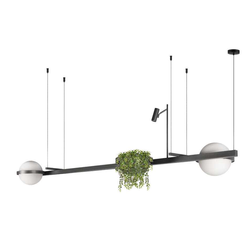 Фото №6  Подвесной светильник 10121/C Dark grey Подвесной светильник LOFT IT Jardin