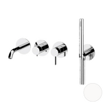Превью фото №1  Смеситель для ванны Remer Metrica MC53D2PWBBO, белый матовый