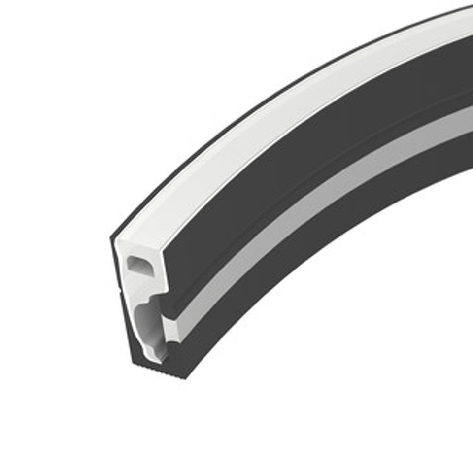 Фото №1  Arlight Силиконовый профиль WPH-FLEX-0616-SIDE-S9-5m BLACK ( Силикон)