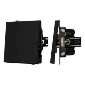 Фото Arlight Механизм выключателя одноклавишный проходной SWT-TENDO-MKP1-SFPL-BK (230V, 10A) ( Матовый черный)