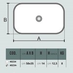 Превью фото №7  Раковина 40234 Althea Cover раковина накладная 58x35  Матовый бежевый Plus-Ton®