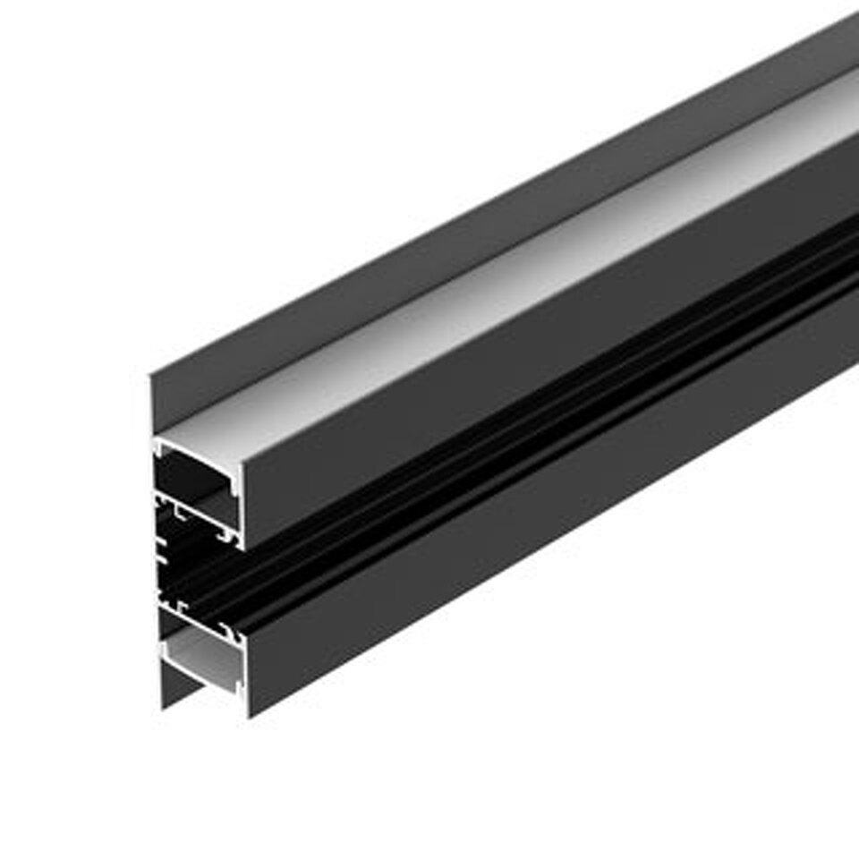 Фото №1  Arlight Профиль WALL-2575-DUAL-2000 ANOD BLACK ( Алюминий)