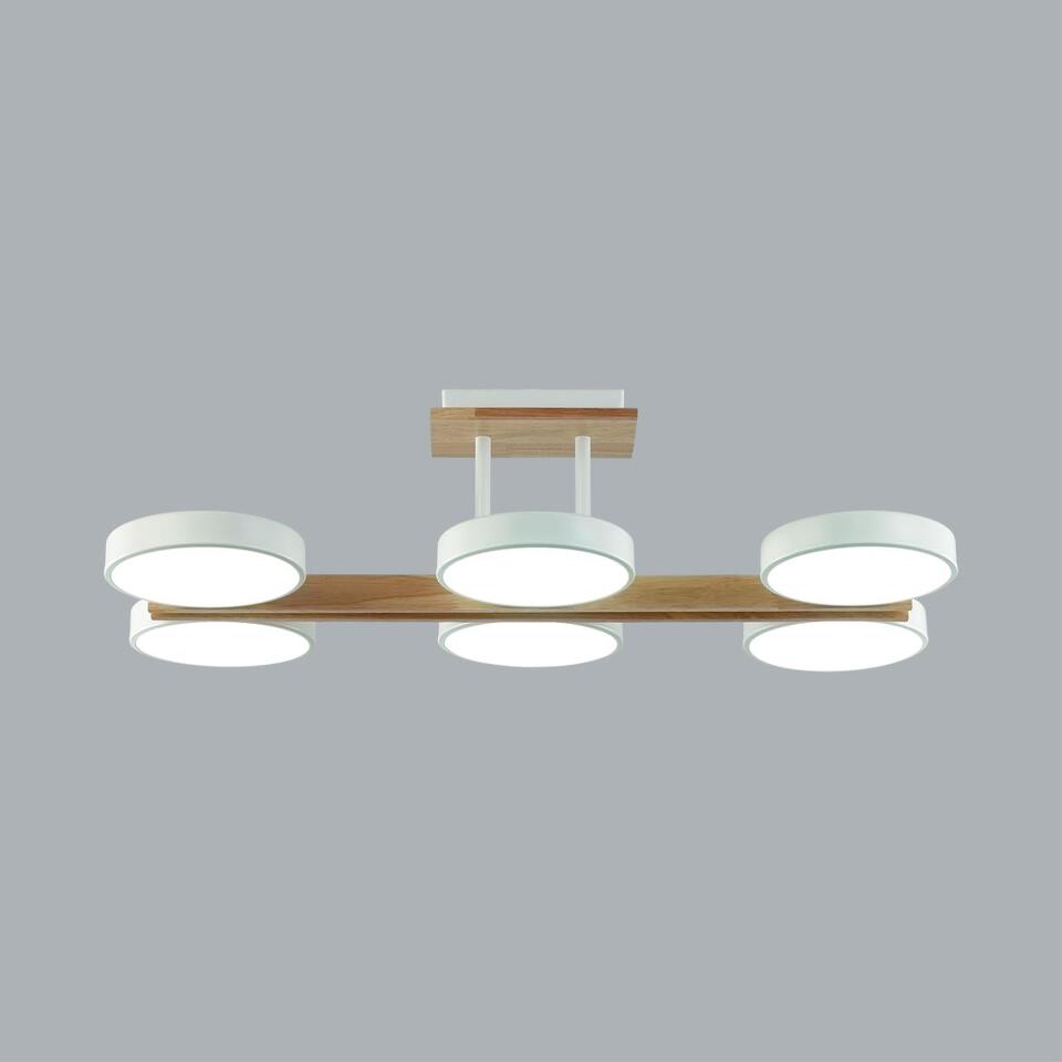 Фото №9  LUMION 8030/108CL LEDIO LN26 345 белый, дерево/металл/акрил Потолочный светильник LED 108W 3000/4000/6000К 220V PLATO