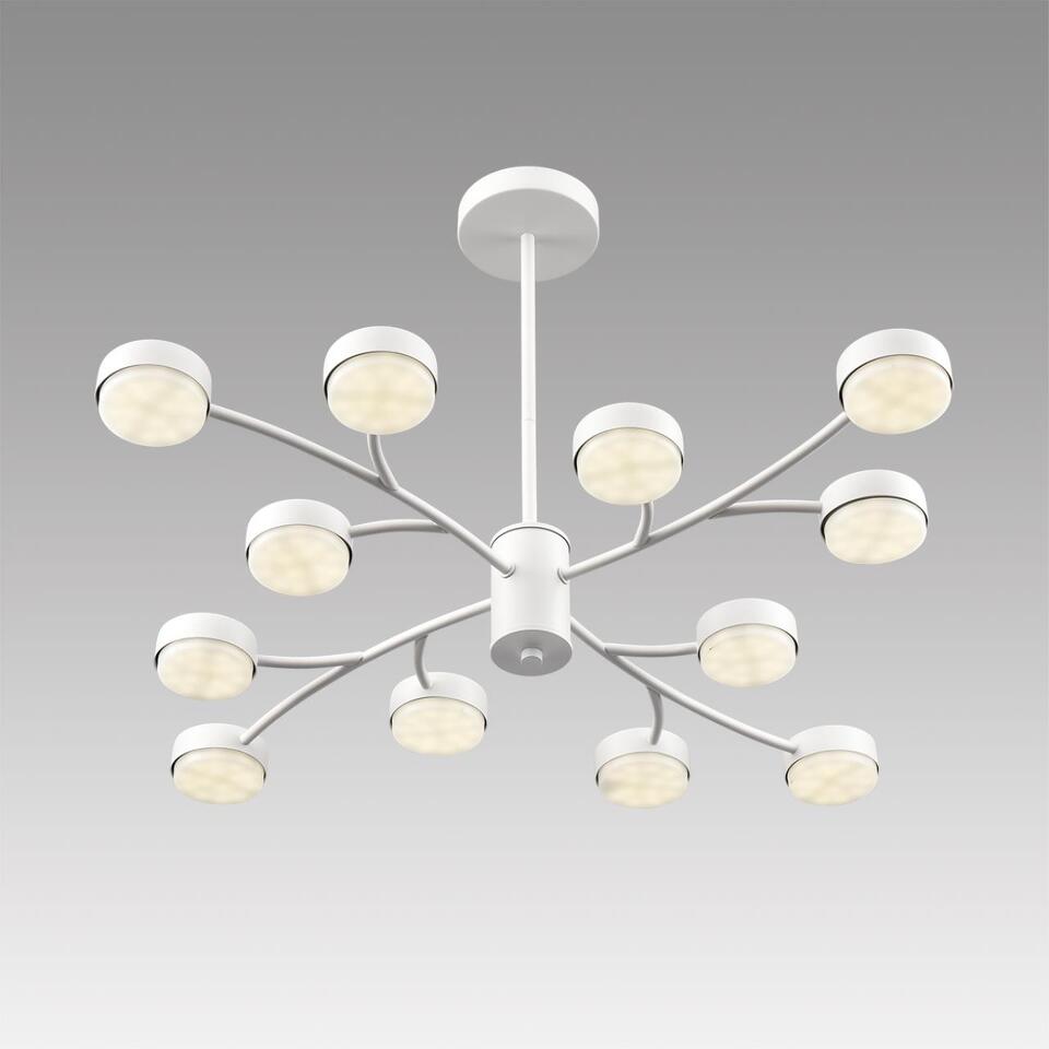 Фото №8  Люстра LUMION 8265/12 COMFI LN26 233 металл, белый Люстра GX53 LED 12*7W 220V TORINA