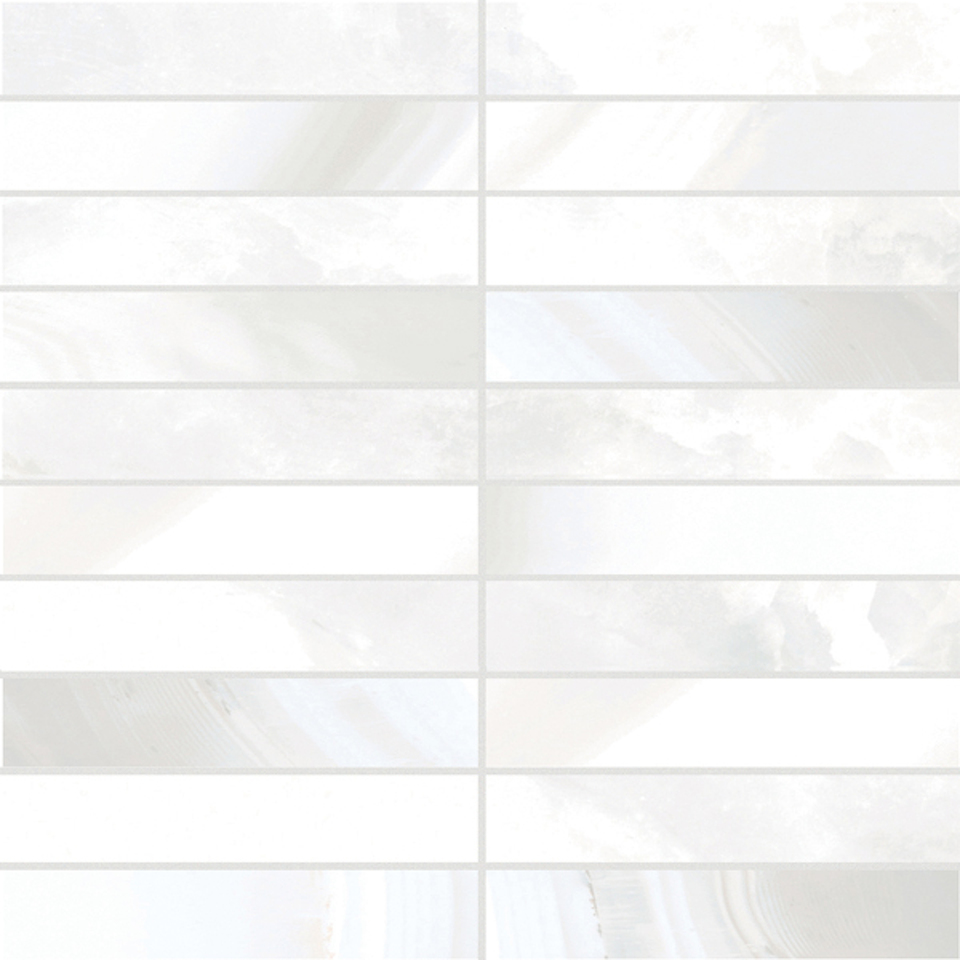 Фото №1  Мозаика REX Мозаика ALABASTRI MADREPERLA MOSAICO LAP 3X15 RET 30x30
