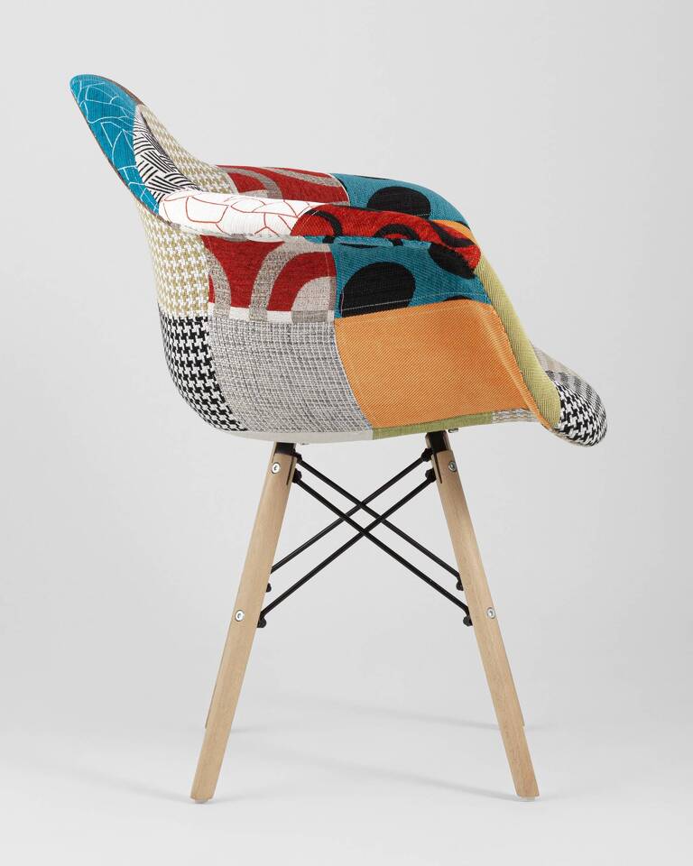 Фото №10  Кресло Кресло Eames DSW пэчворк