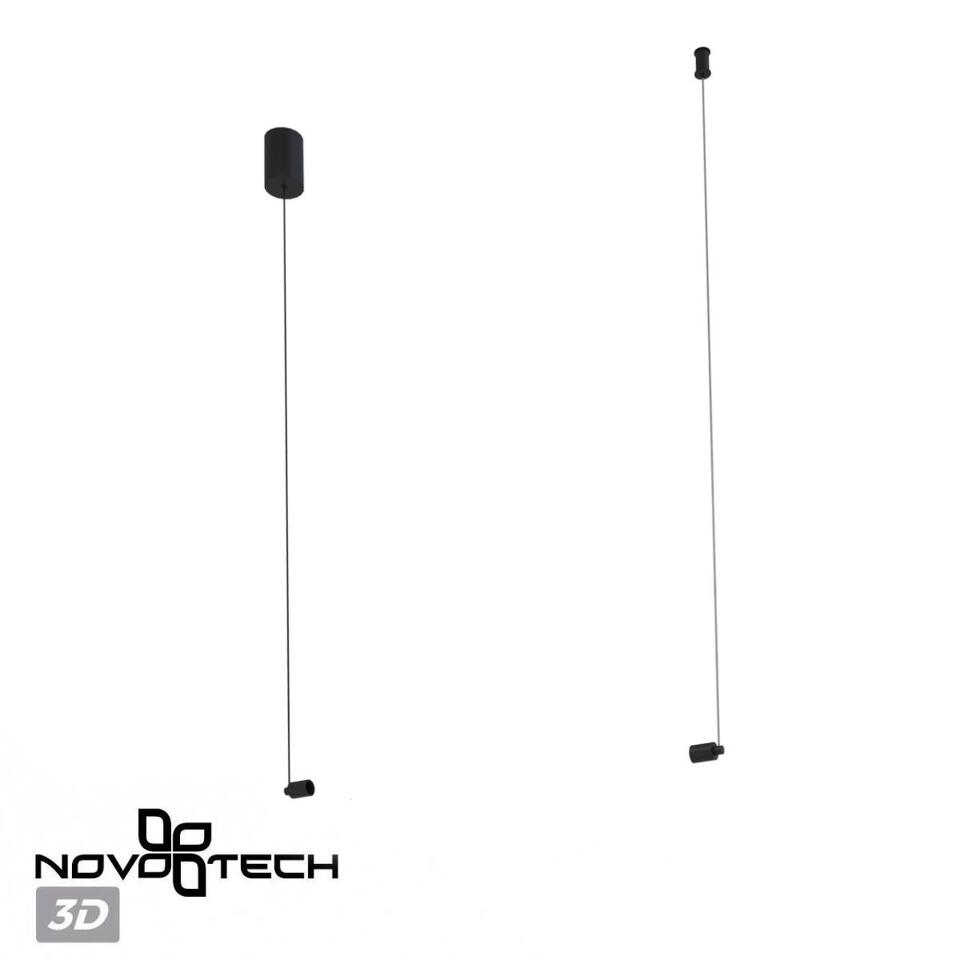 Фото №8  Подвесной светильник NOVOTECH 359360 KONST NT24 052 черный Корпус накладной с драйвером для подвесного горизонтального монтажа светильников 359343-359358 IP20 8-24W 170-265V VITZ