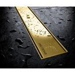 Превью фото №3  Душевой трап EXCELLENT Stilio Gold 60 см. решетка декоративная (золото)