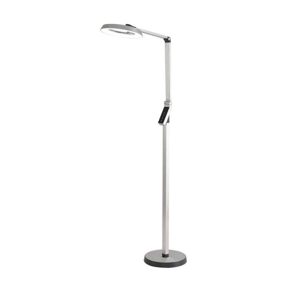 Фото №7  Торшер LUMION 8333/15FL LEDIO LN26 458 серебро, металл/пластик Торшер LED 15W 3000/4000/6000K CCT/диммер/LCD 220-240V GENRI