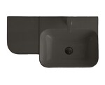 Превью фото №1  Раковина 40813 / PCV80D Althea Cover раковина подвесная 80x46  Матовое железо Plus-Ton®
