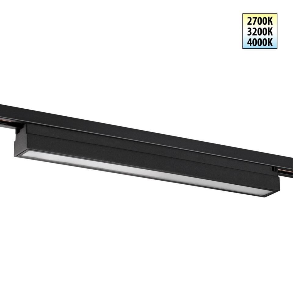 Фото №1  NOVOTECH 359784 PORT NT25 234 черный Светильник однофазный двухжильный трековый с переключ. цв. температуры IP20 LED 24W 180-265V 2700К/3200К/4000К ITER