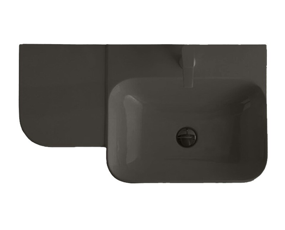 Фото №4  Раковина 40813 / PCV80D Althea Cover раковина подвесная 80x46  Матовое железо Plus-Ton®