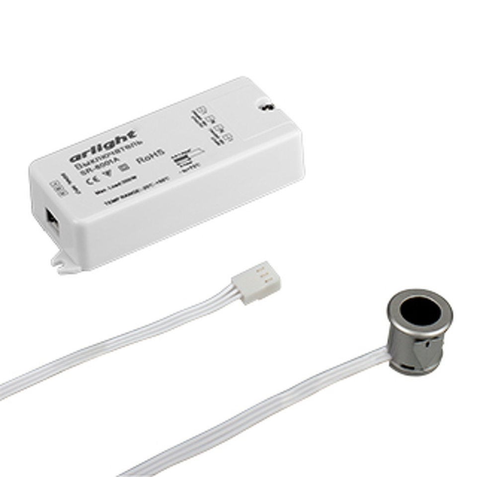 Фото №1  Arlight ИК-датчик SR-8001A Silver (220V, 500W, IR-Sensor) ( -)