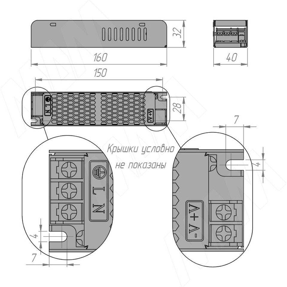 Фото №2  PULSE СЛИМ Блок питания AC-230/DC-24V, IP20, 60W, SLIM (PS24-IP20-SL-60W)