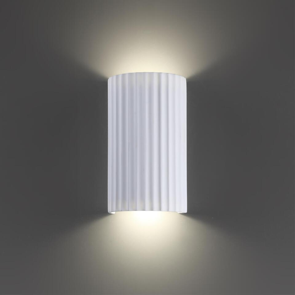 Фото №4  NOVOTECH 371016 OVER NT25 612 белый гипс Светильник настенный IP20 GU10 2*50W 220-240V YESO