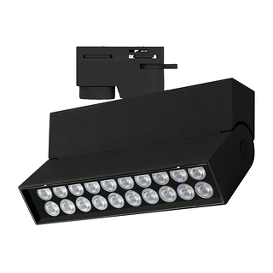 Фото №1  Arlight Светильник LGD-LOFT-TRACK-2TR-S170-10W Warm3000 (BK, 24 deg, 230V) ( IP20 Металл, 3 года)