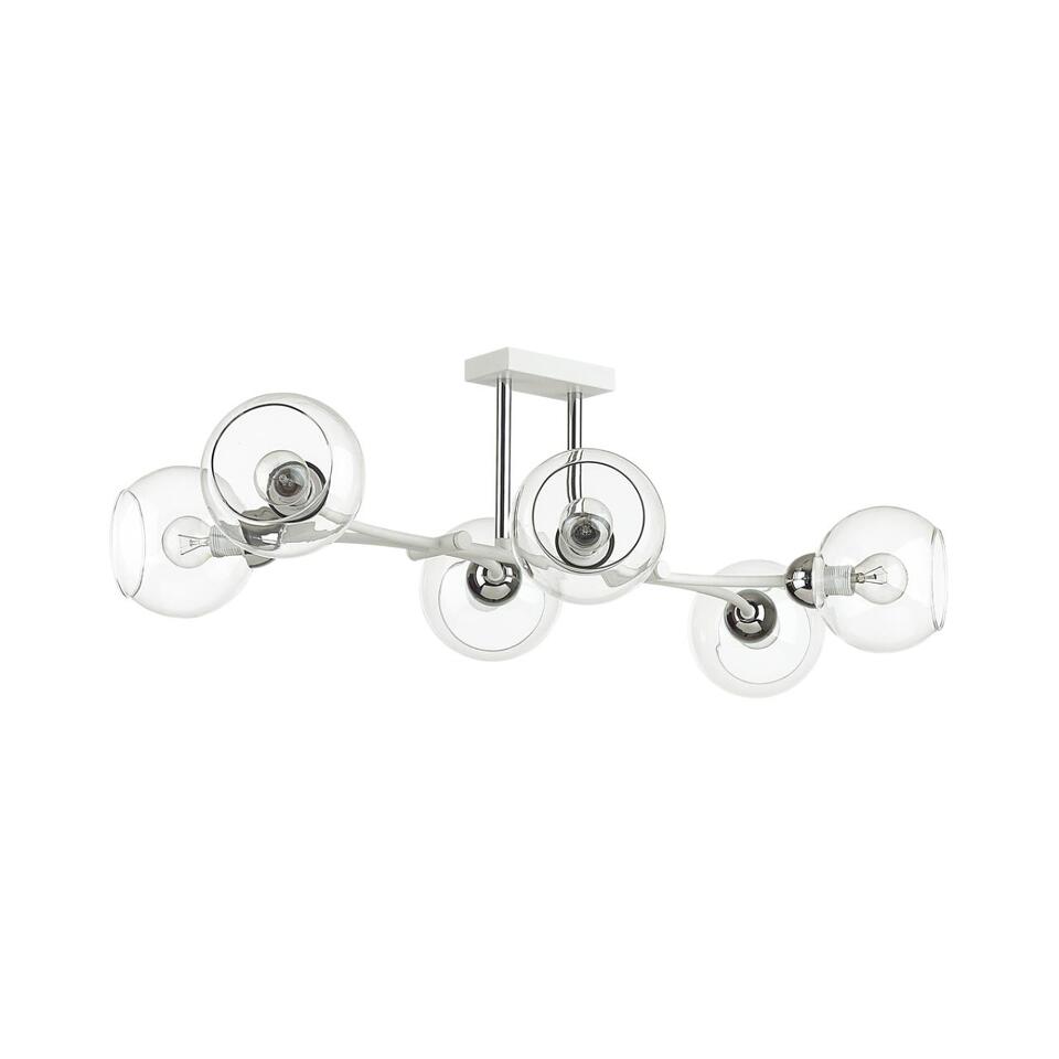 Фото №3  Люстра LUMION 4517/6C MODERNI LN26 222 белый, хром Люстра потолочная E14 6*40W 220V ALANA