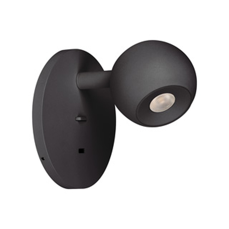 Фото №1  Arlight Светильник SP-OTTORI-WALL-CHARGE-6W Warm3000 (BK, 30 deg, 230V, USB-C) ( IP20 Металл, 3 года)