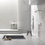 Превью фото №5  BD025BXX AQUAelite INstile настенный кронштейн для верхнего душа из латуни, 450 мм Вороненная сталь шлиф., PVD 59Q
