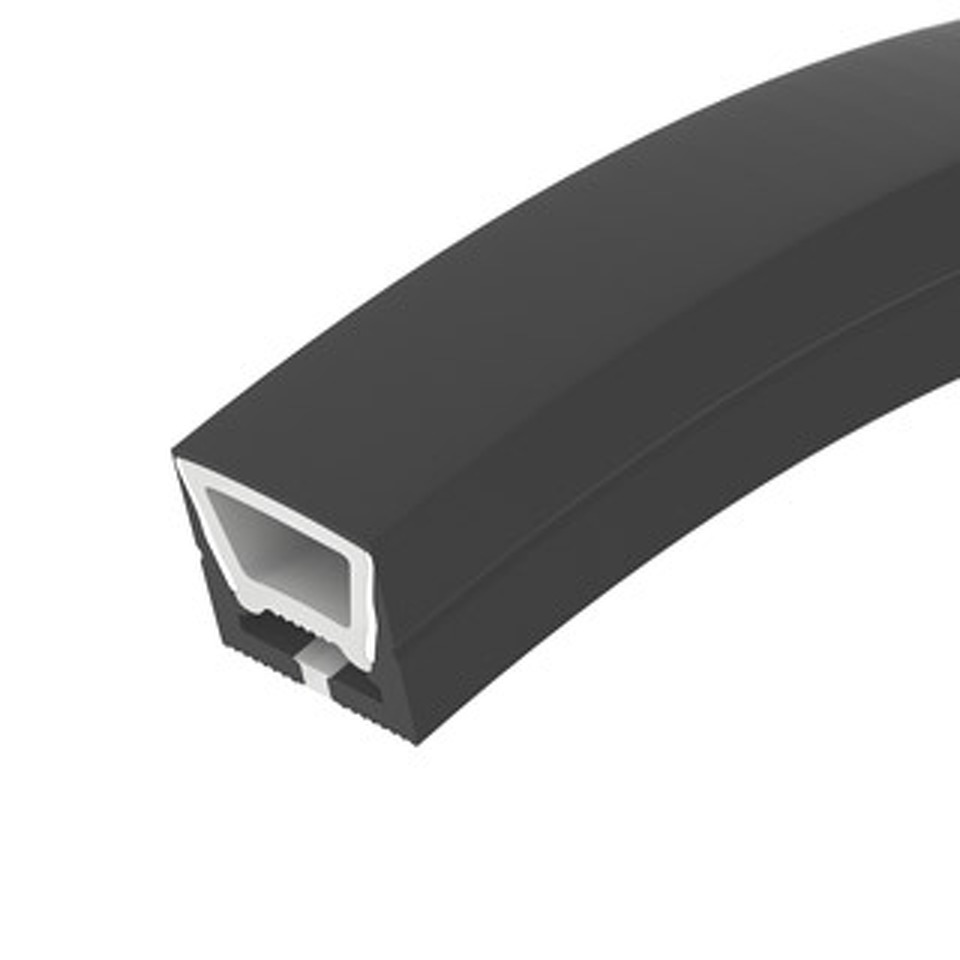 Фото №1  Arlight Силиконовый профиль WPH-FLEX-1616-TOP-S11-5m FULL BLACK ( Силикон)