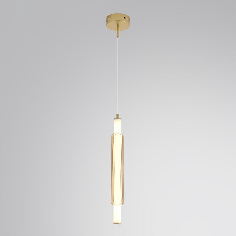 Фото №8  LUMION 8259/15WCL LEDIO LN26 280 золото/амбер, металл/акрил/стекло Бра/подвес LED 15W 4000К 220V TRENDY