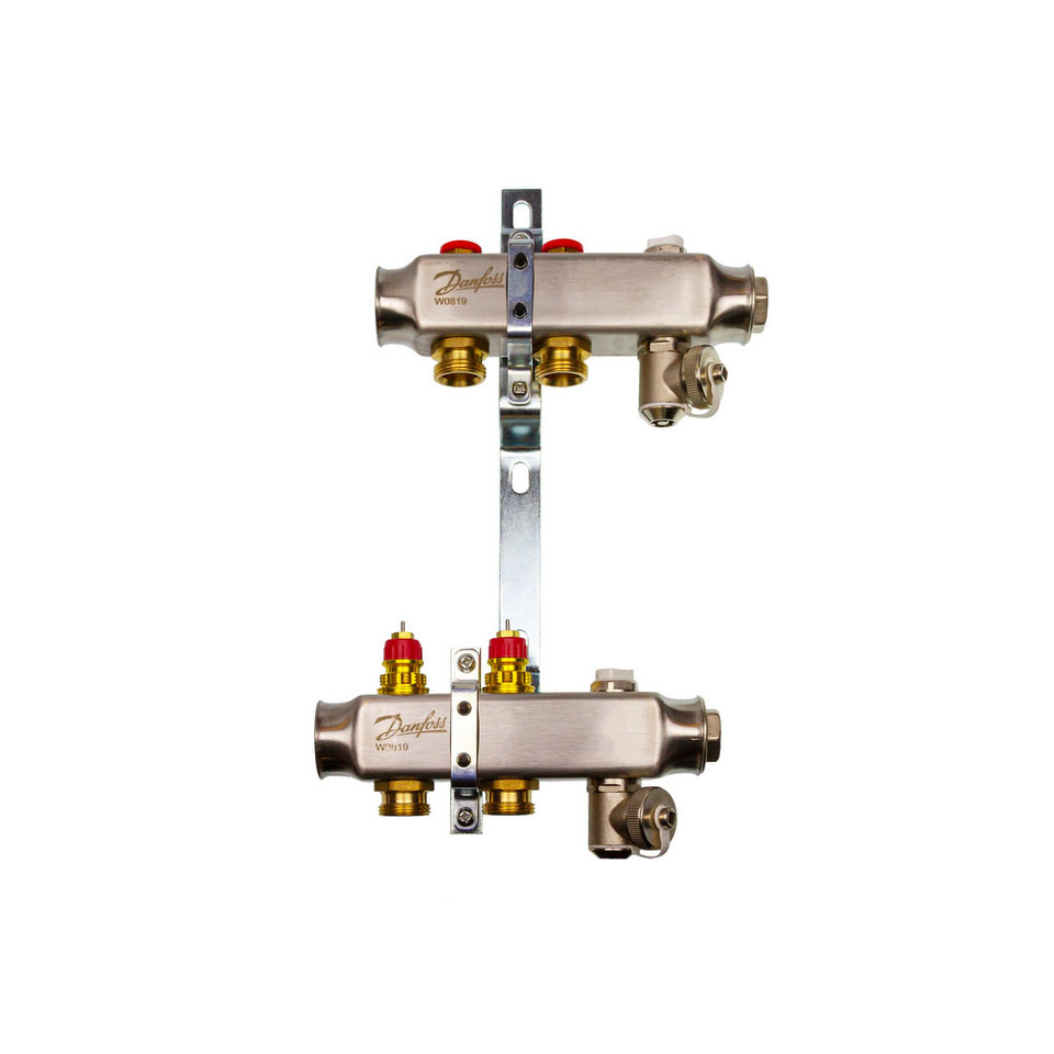 Фото №1  Комплект коллекторов Danfoss SSM-2 для 2 контуров