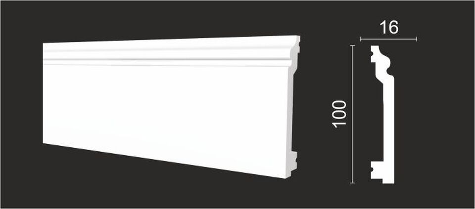 Фото №3  Плинтус Decor-dizayn DD701/Плинтус (100х16x2000мм)/16, шт
