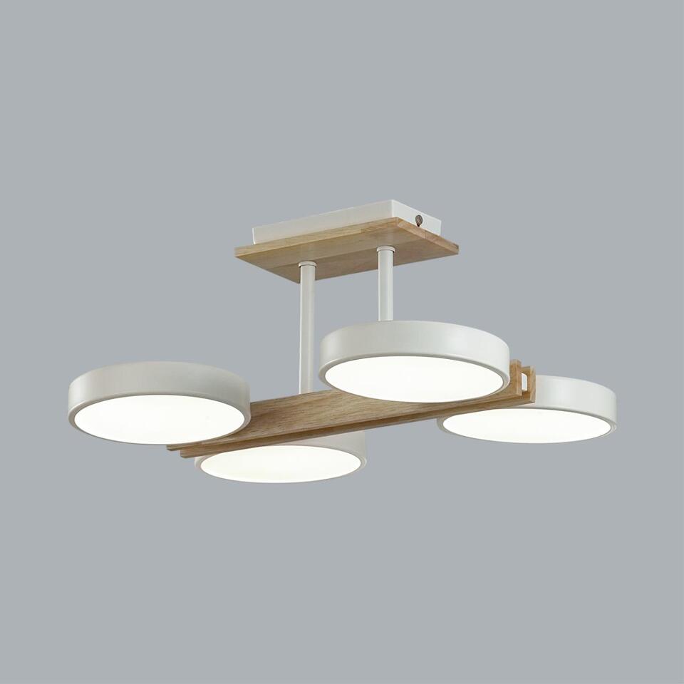 Фото №9  LUMION 8030/72CL LEDIO LN26 345 белый, дерево/металл/акрил Потолочный светильник LED 72W 3000/4000/6000К 220V PLATO