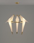 Превью фото №2  Подвесной светильник Подвесной светодиодный светильник Moderli V3071-3PL origami Birds 3*LED*6W