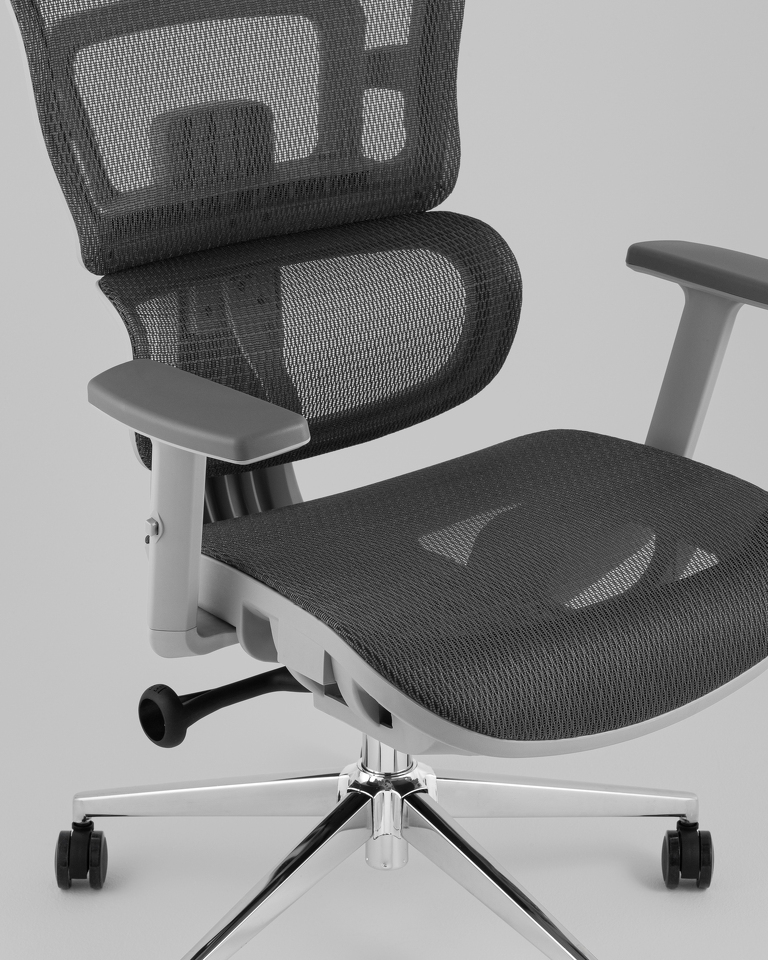 Фото №8  Кресло Кресло офисное TopChairs Techno Professional серый