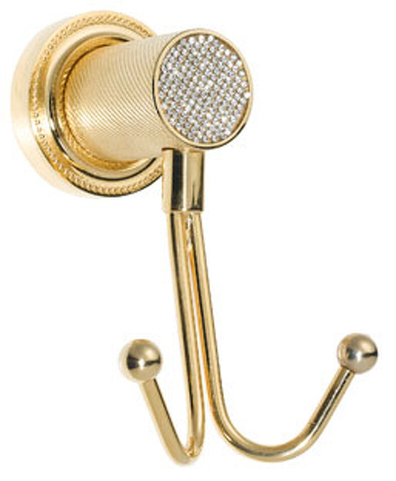 Фото №1  Boheme Крючок двойной ROYALE CRISTAL GOLD