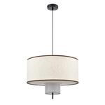 Превью фото №2  Подвесной светильник LUMION 8282/4 MODERNI LN26 186 черный/бежевый/коричневый, металл/текстиль/стекло Светильник подвесной Е14 4*40W 220V SORENTO