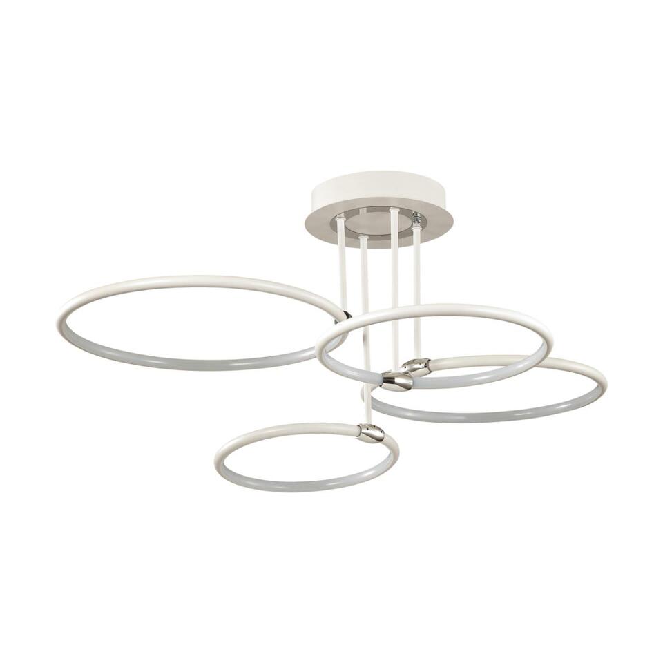 Фото №5  Люстра LUMION 5282/96CL LEDIO LN26 268 белый, хром Люстра потолочная LED 96W 3000-6000K с пультом ДУ 220V URSULA
