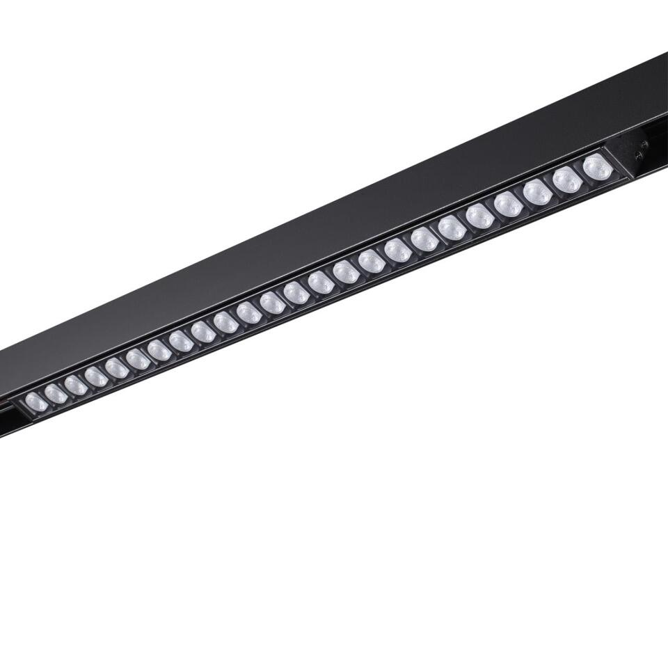 Фото №5  NOVOTECH 358624 SHINO NT21 064 черный Трековый низковольтный св-к диммируемый с ДУ, со сменой цв.температуры IP20 LED 3000~6500К 24W 48V FLUM