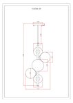 Превью фото №7  Подвесной светильник Светильник подвесной Moderli V10788-5P Renny