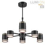 Превью фото №1  Люстра LUMION 8234/6C COMFI LN25 000 черный, металл/акрил Люстра потолочная GX53 LED 6*10W + LED-проектор 3*5W 2700К 220V VIRSAVA