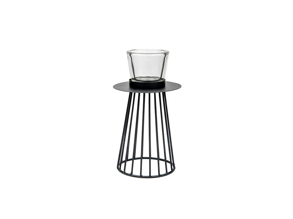 Фото №1  OGOGOHOME Подсвечник Fancy Black 22см