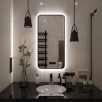 Превью фото №8  Teymi Зеркало Solli Black Soft Line 60x120, LED подсветка, сенсор на взмах T20235S