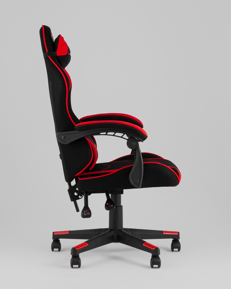 Фото №10  Кресло Кресло спортивное TopChairs Shadow ткань черно-красный