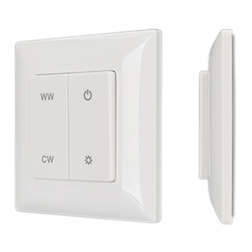Фото №1  Arlight Панель SMART-P48-MIX-P-SUF (3V, 1 зона, Knob, 2.4G) ( Пластик)
