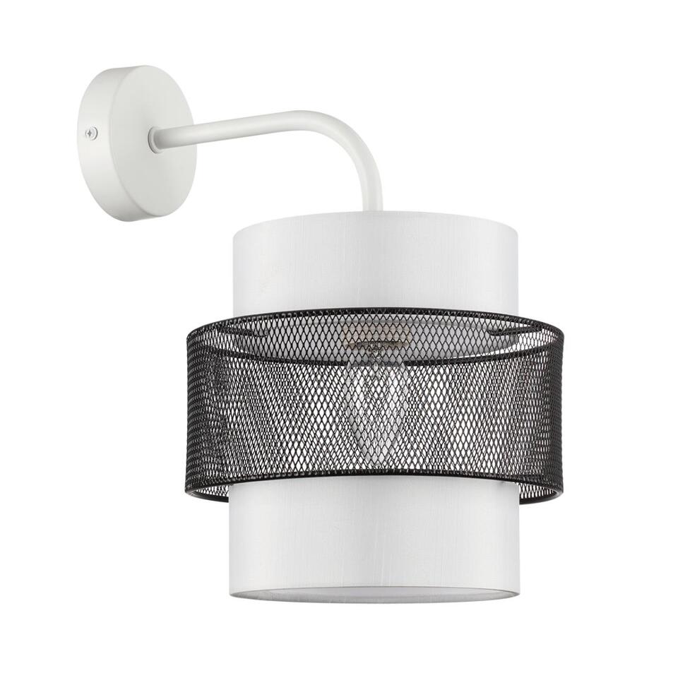 Фото №6  LUMION 8002/1W MODERNI LN25 000 белый, черный металл/металл, текстиль Бра Е27 60W 220V ANIMAISA