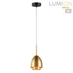 Превью фото №1  Подвесной светильник LUMION 8001/1A MODERNI LN26 316 черный/античное золото металл/металл Подвес Е14 40W 220V AVRORA