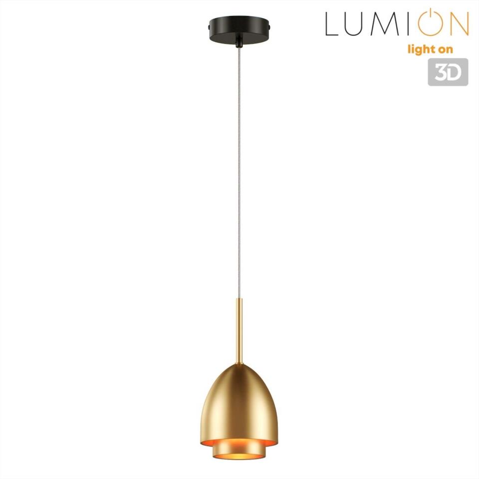 Фото №7  Подвесной светильник LUMION 8001/1A MODERNI LN26 316 черный/античное золото металл/металл Подвес Е14 40W 220V AVRORA