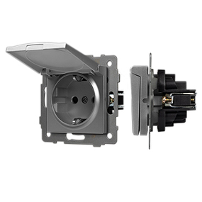 Фото Arlight Механизм розетки влагозащищённый SCT-MCP-PL-GR-V (250V, 16A) ( -)