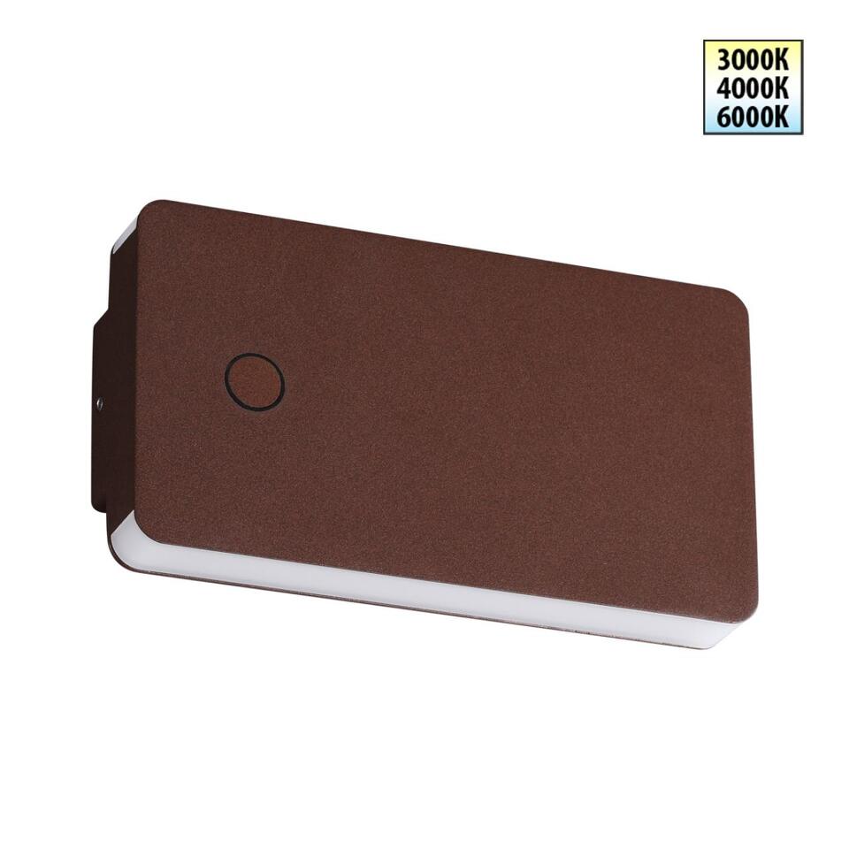 Фото №6  NOVOTECH 359591 STREET NT25 000 коричневый Светильник ландшафтный с переключ. цв. температуры IP54 LED 10W 100-240V 3000К\4000К\6000К STRAIT